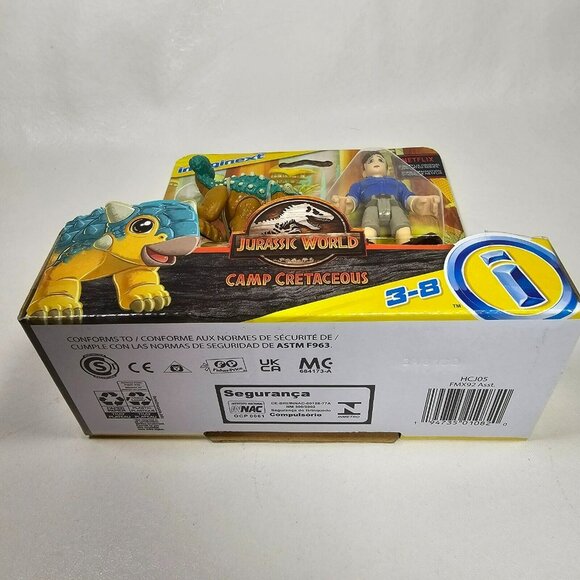 Imaginext Jurassic World Camp Cretaceous Bumpy & Ben Action Figures NEW 2021 - Picture 3 of 5